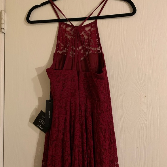 Lulus NWT My Kingdom Burgundy Dress Size Medium - Picture 8 of 8
